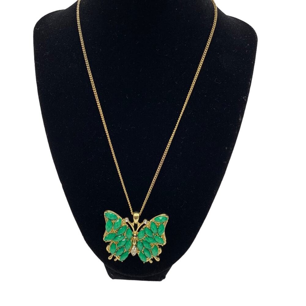 Amrita Singh Green Butterfly Necklace